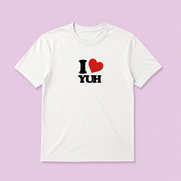 I ❤ YUH Tee — White tee